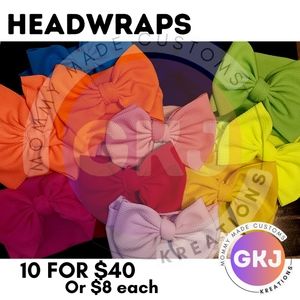 Solid Color Headwrap Bows
